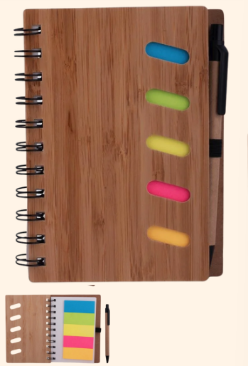 Sustainable Bamboo Notebook Set