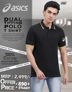 BST40- Asics Dual Tipping Polo T-Shirt