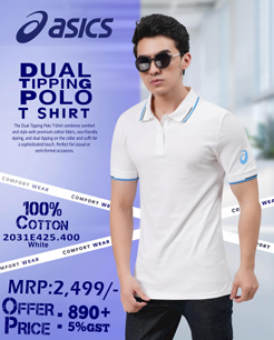 BST40- Asics Dual Tipping Polo T-Shirt