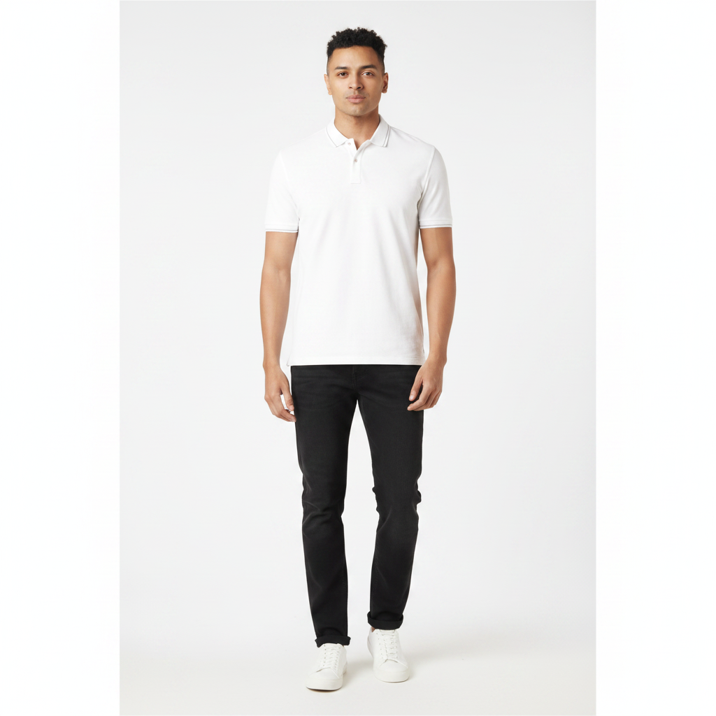 BST57- Allen Solly Tipping Polo T-Shirt