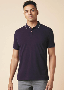 BST57- Allen Solly Tipping Polo T-Shirt