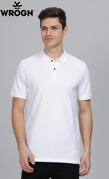 BST58- WROGN Solid Polo T-Shirt
