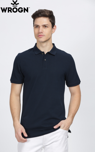 BST58- WROGN Solid Polo T-Shirt