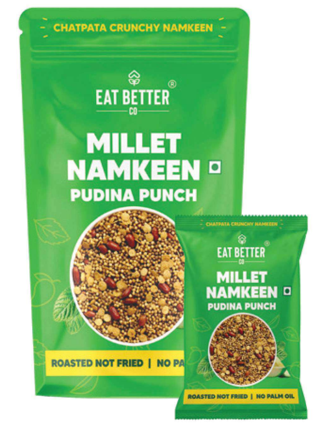 Eat Better Pudina Punch Millet Namkeen