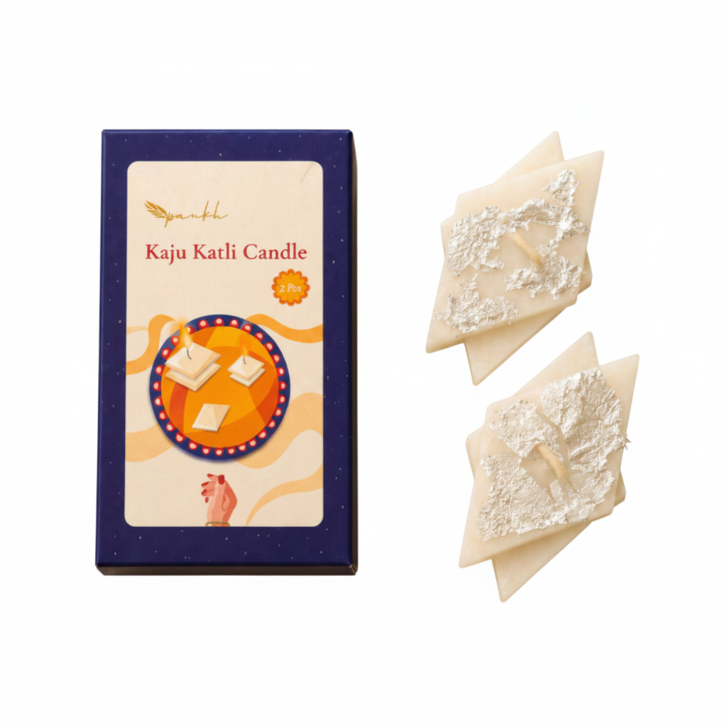CD654 - Pankh Kaju Katli Candles