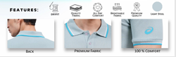 BST40- Asics Dual Tipping Polo T-Shirt