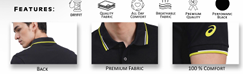BST40- Asics Dual Tipping Polo T-Shirt