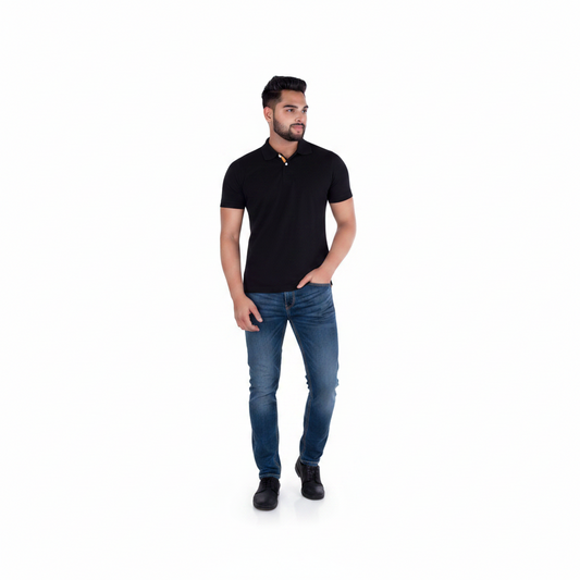 BST44- Benetton Poly Cotton Polo T-Shirt