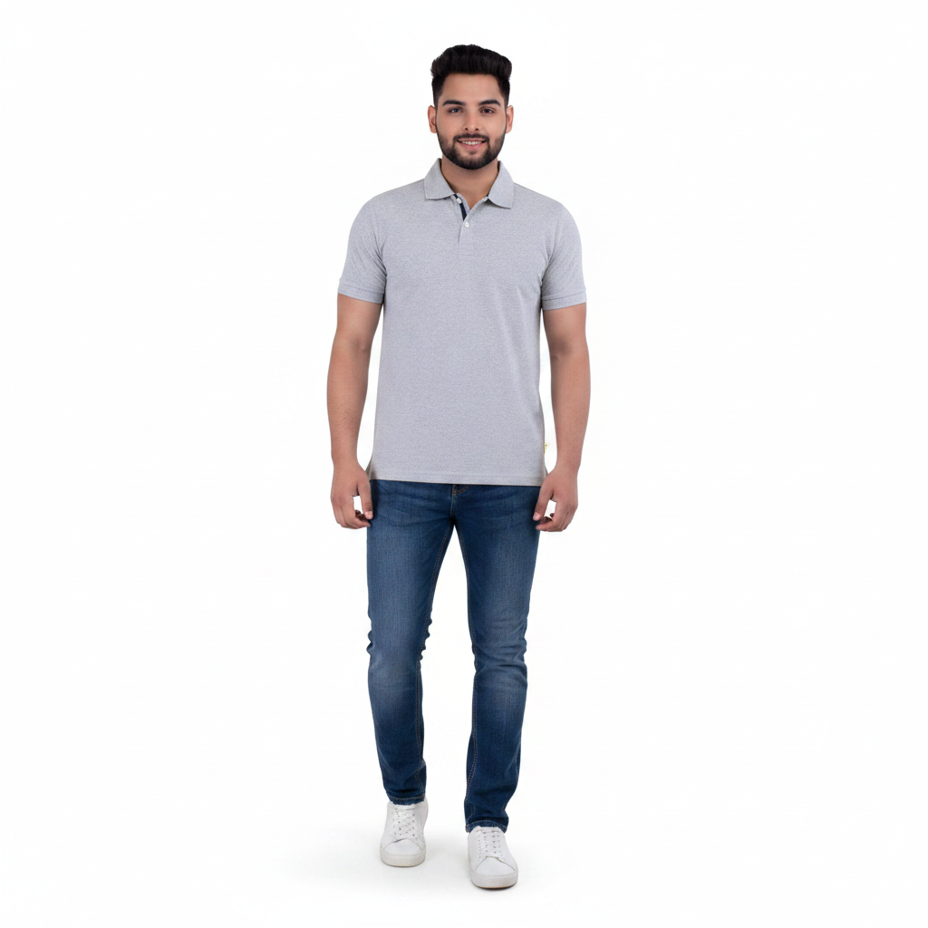 BST44- Benetton Poly Cotton Polo T-Shirt