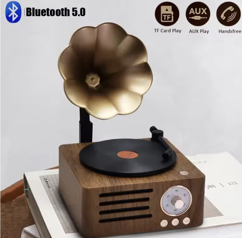 OG08- Retro Gramophone Bluetooth Speaker