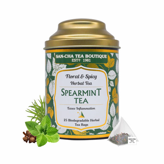 Sancha Tea Spearmint Clove Lemongrass Herbal Tea gift