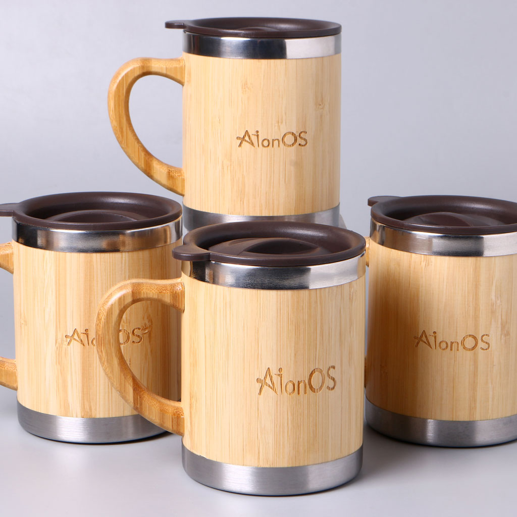 EJK99- 4-IN-1 Bamboo Gift Set | Diary | Pen | Keychain | Mug