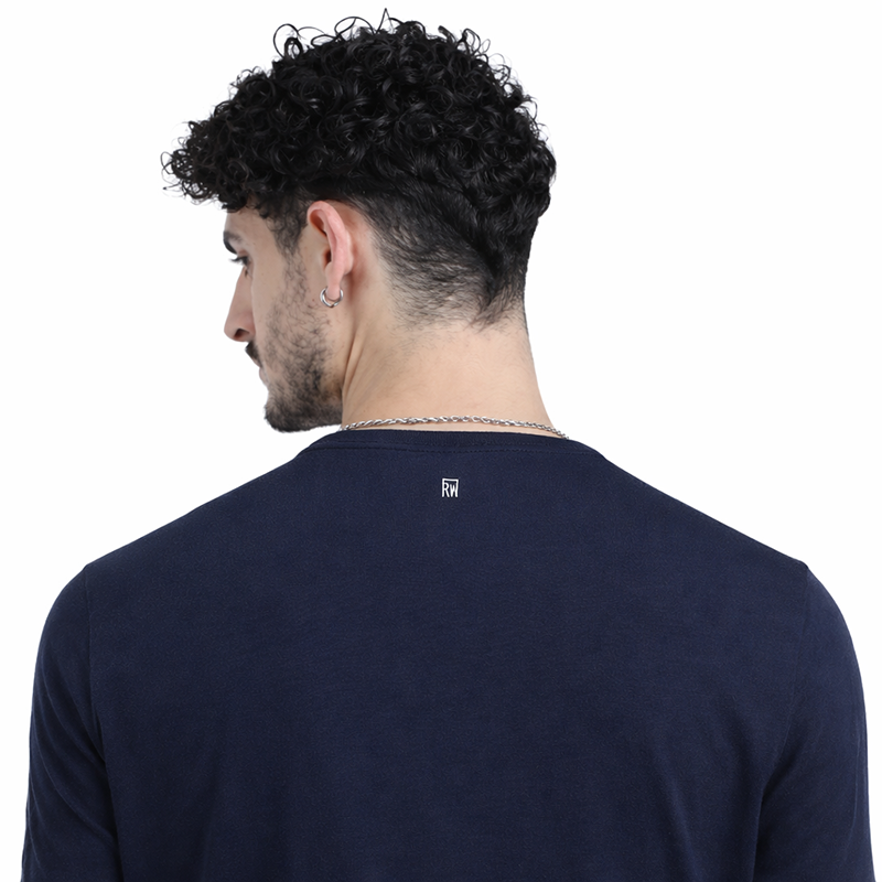 BST27- Rare Rabbit Signature Round Neck T-Shirt