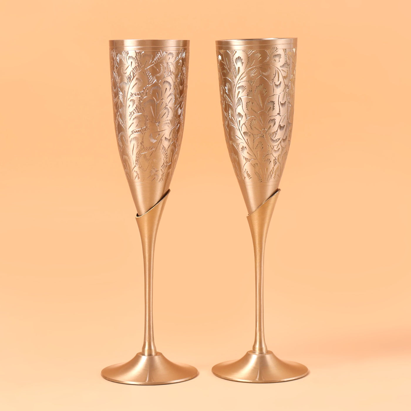 CD218- Brass Wine Glasses (Set of 2)