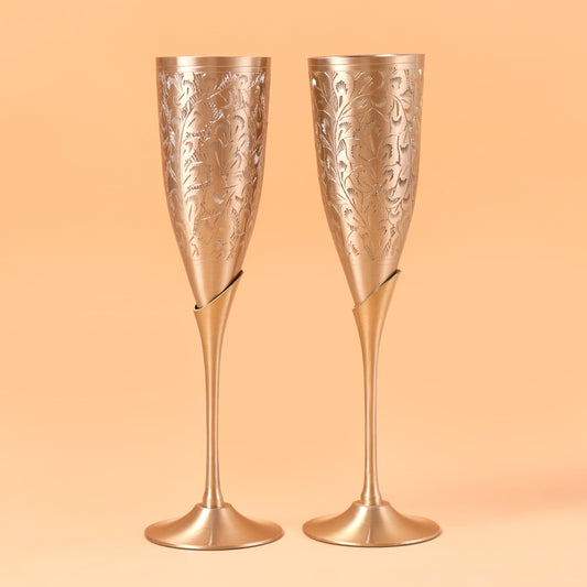 CD218- Brass Wine Glasses (Set of 2)