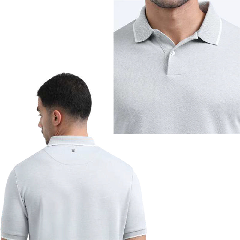 BST25- Rare Rabbit Men's Vintage Charm Polo T-Shirt