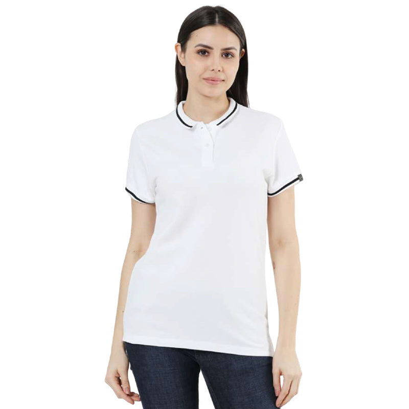BST31- Rare Rabbit Women Tipping Polo T-Shirt