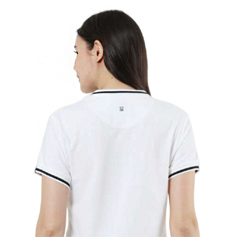 BST31- Rare Rabbit Women Tipping Polo T-Shirt