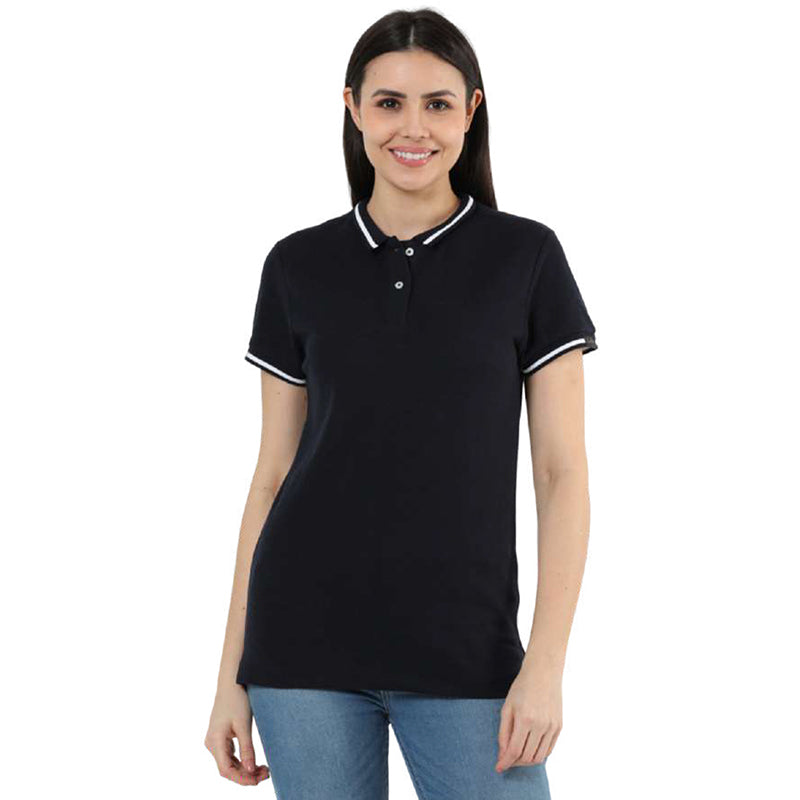 BST31- Rare Rabbit Women Tipping Polo T-Shirt