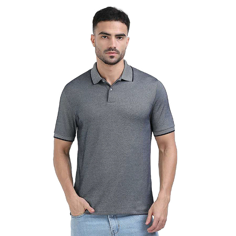 BST25- Rare Rabbit Men's Vintage Charm Polo T-Shirt