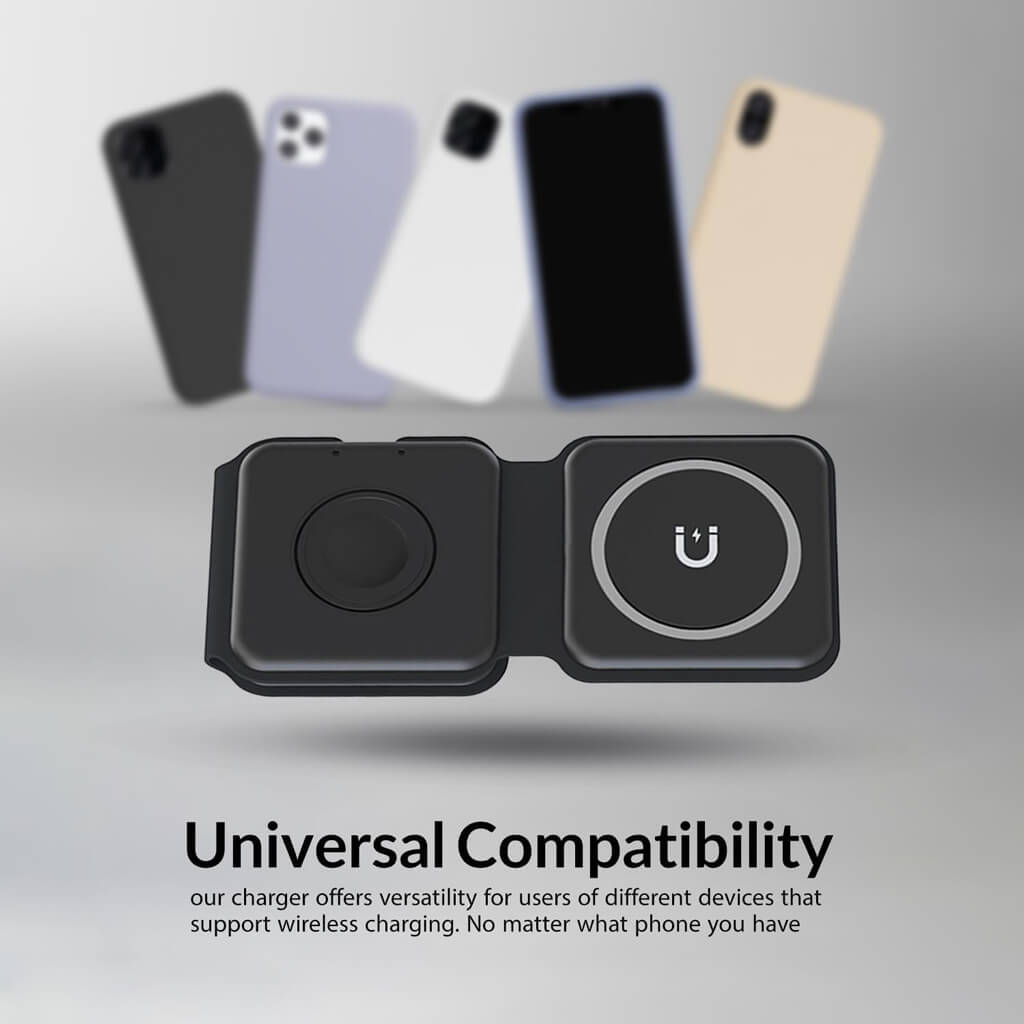 ED105- MagSafe 3-IN-1 Foldable Wireless Charger
