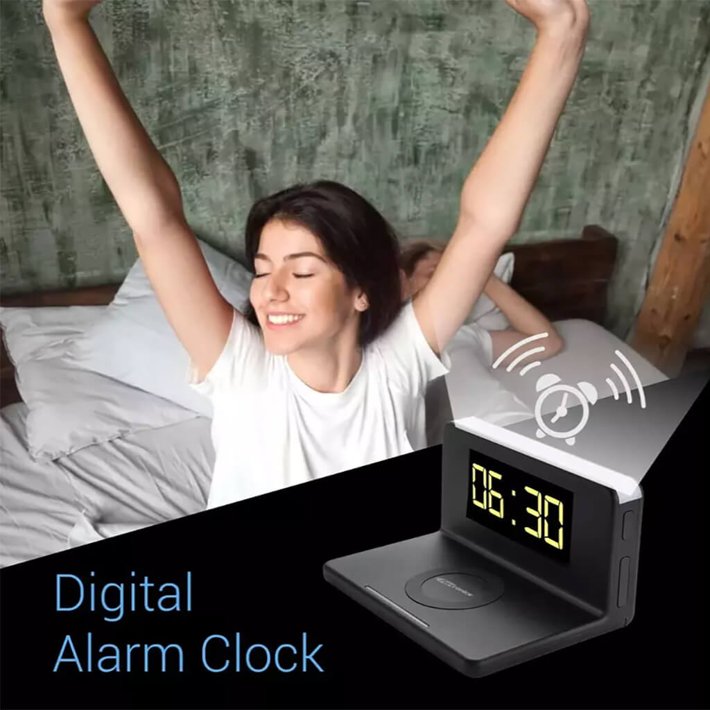 ED02- Wireless Charger With Alarm Clock