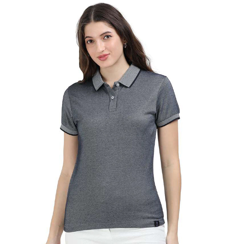 BST26- Rare Rabbit Women's Vintage Charm Polo T-Shirt