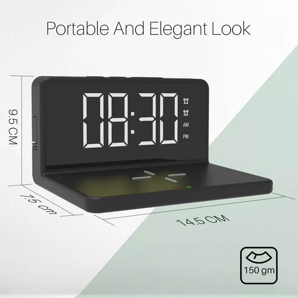 ED02- Wireless Charger With Alarm Clock