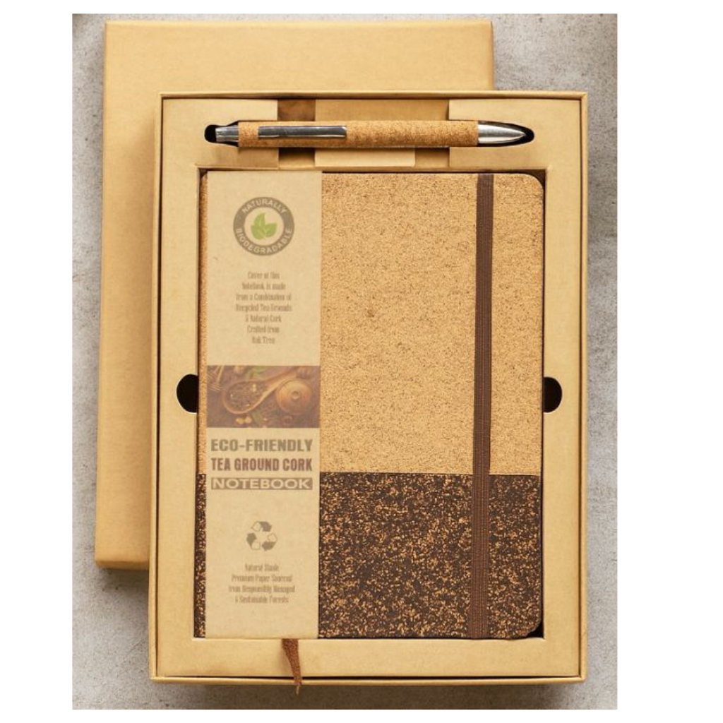 EJK129- Cork 2-IN-1 Gift Set | Notebook | Pen
