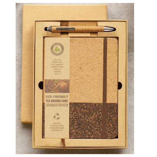 EJK129- Cork 2-IN-1 Gift Set | Notebook | Pen