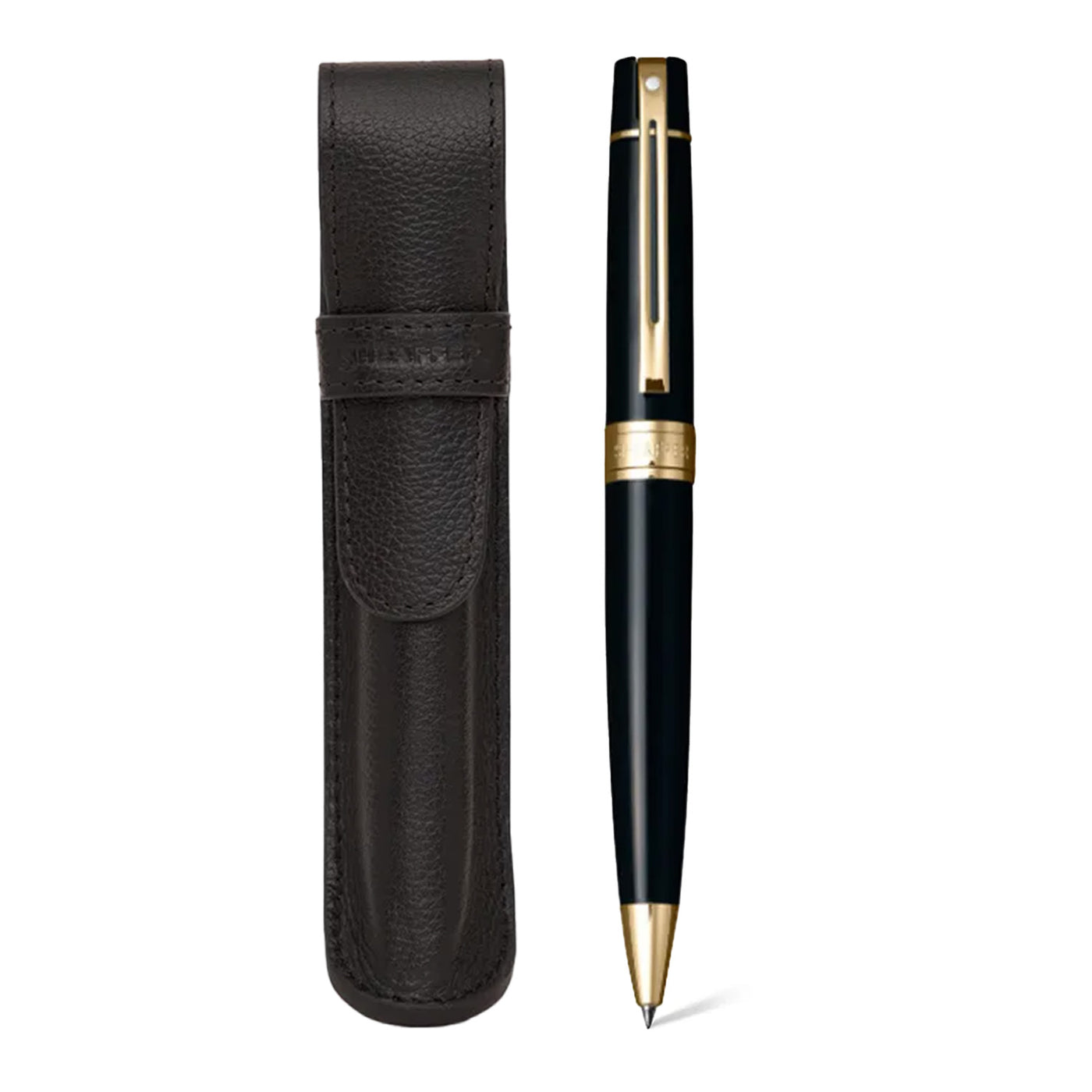 BSP114- Sheaffer Glossy Black Ballpoint Pen Pouch