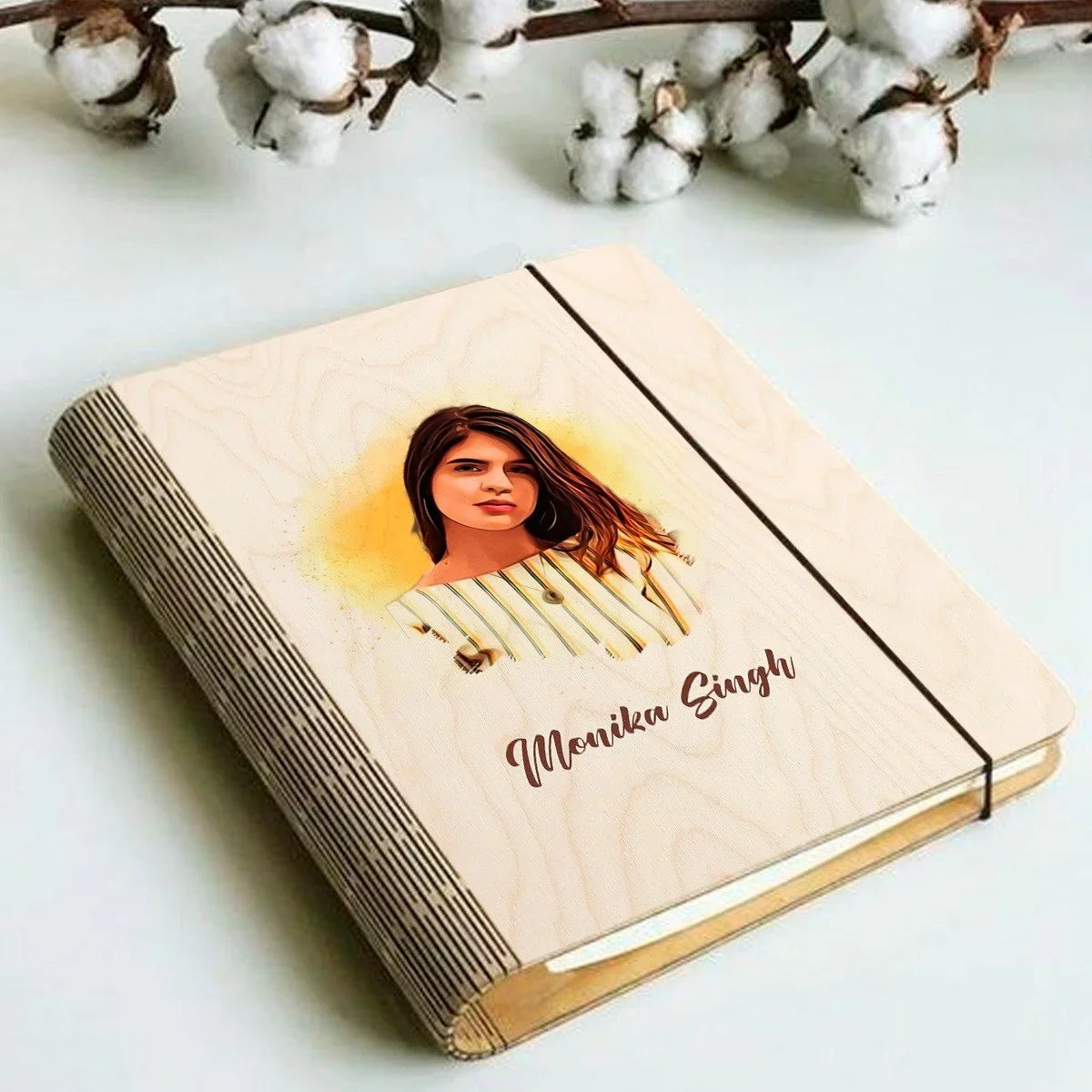 BSN130 - Personalized Wooden Binder – Smart Curve Design | Custom Logo - Image 6