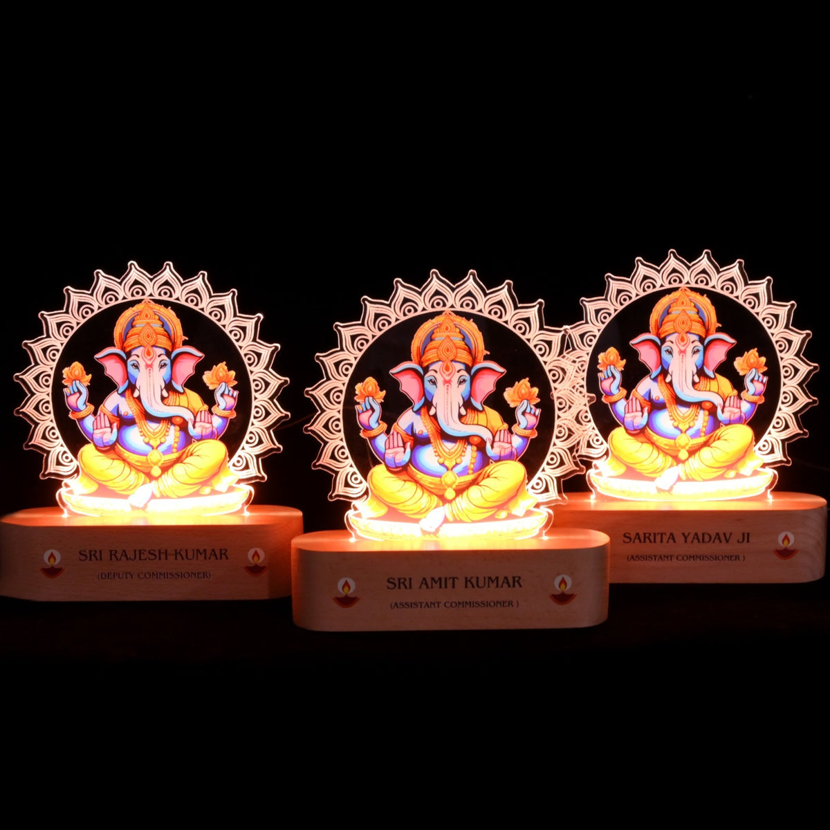 ED129 - LED Ganesha Lamp – Divine Glow with Custom Branding - Image 5
