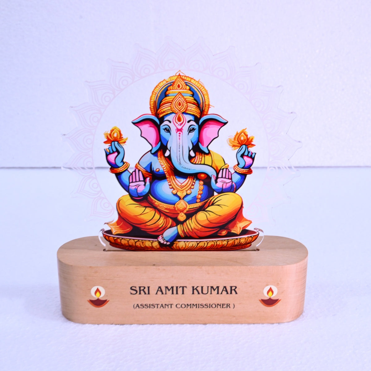 ED129 - LED Ganesha Lamp – Divine Glow with Custom Branding - Image 4