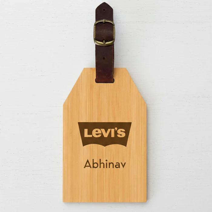 TE06- Wooden Luggage Tag
