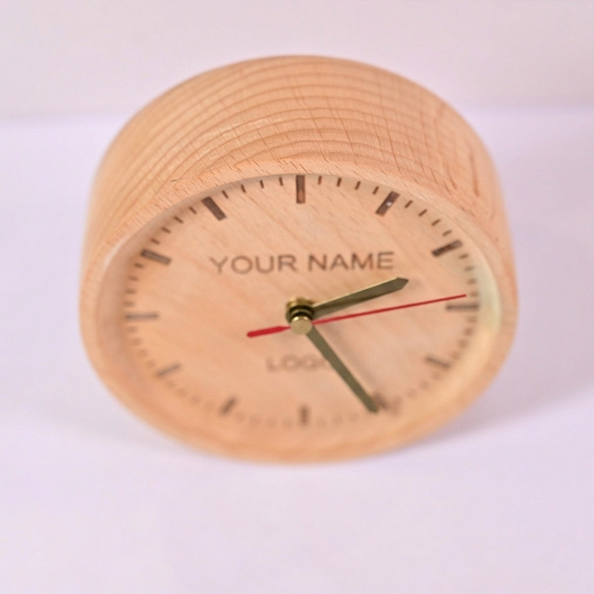 OE134 - Personalised Premium Wooden Desk Clock - Image 4