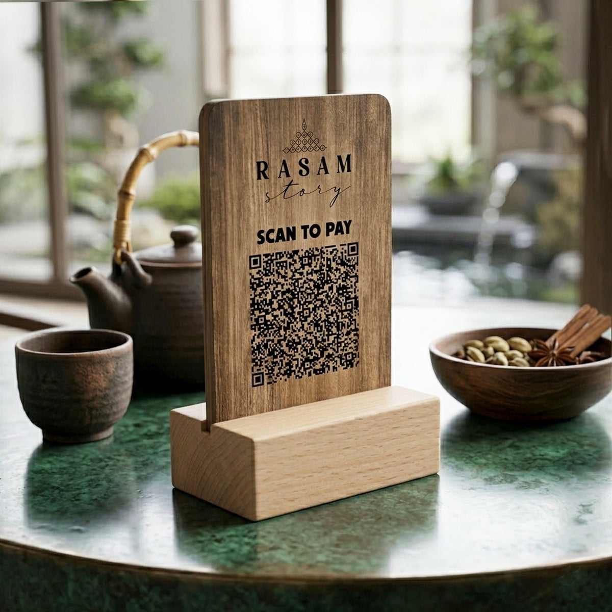 OE137 - Custom Wooden QR Stands - Image 2
