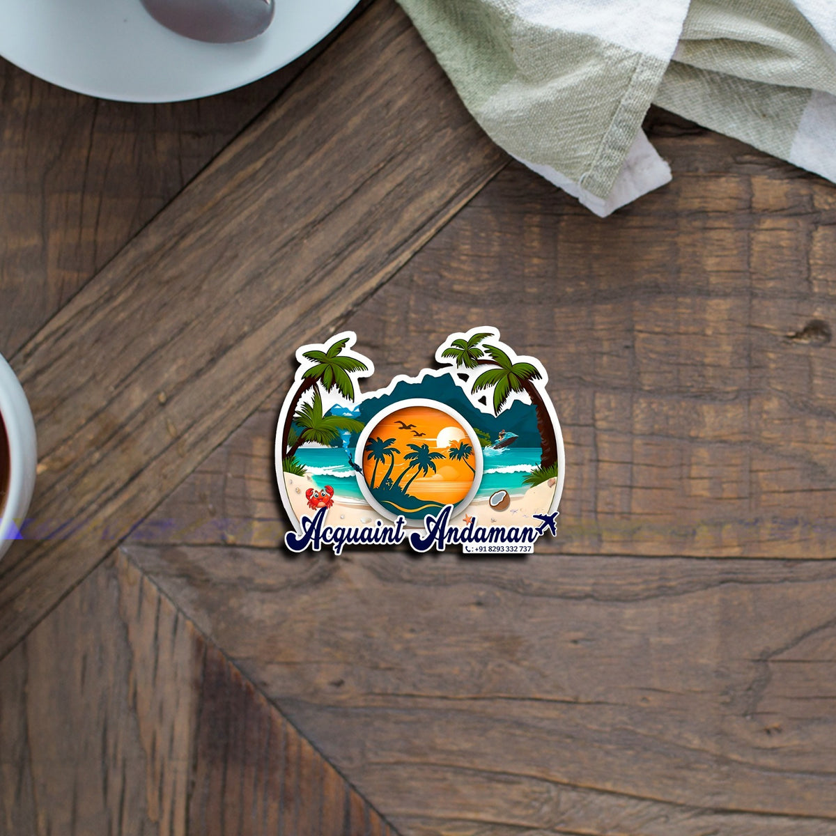 CD260- Custom Wooden Fridge Magnet