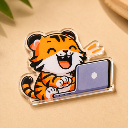 CD257- Tiger Themed Acrylic 3D Fridge Magnet