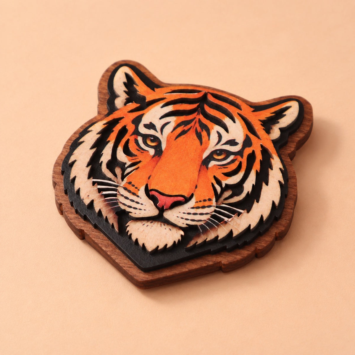 CD258- Custom 3D Wooden Fridge Magnet