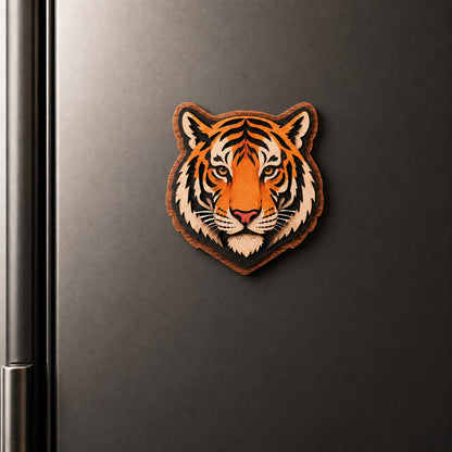 CD258- Tiger Themed Wooden 3D Fridge Magnet