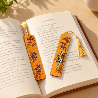 OE45- Wooden Tiger Bookmark (Set of 2)