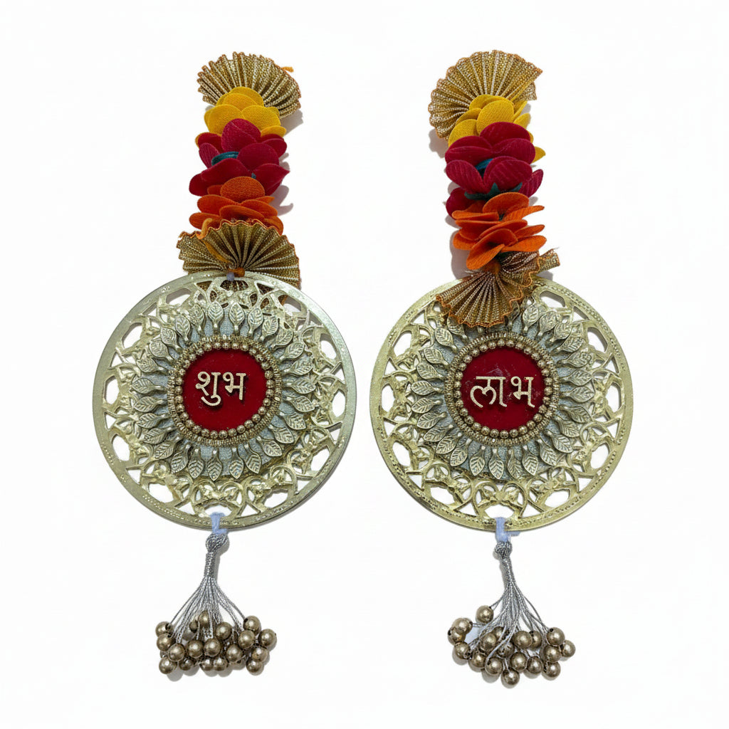 CD685-  Shubh Labh Floral Toran