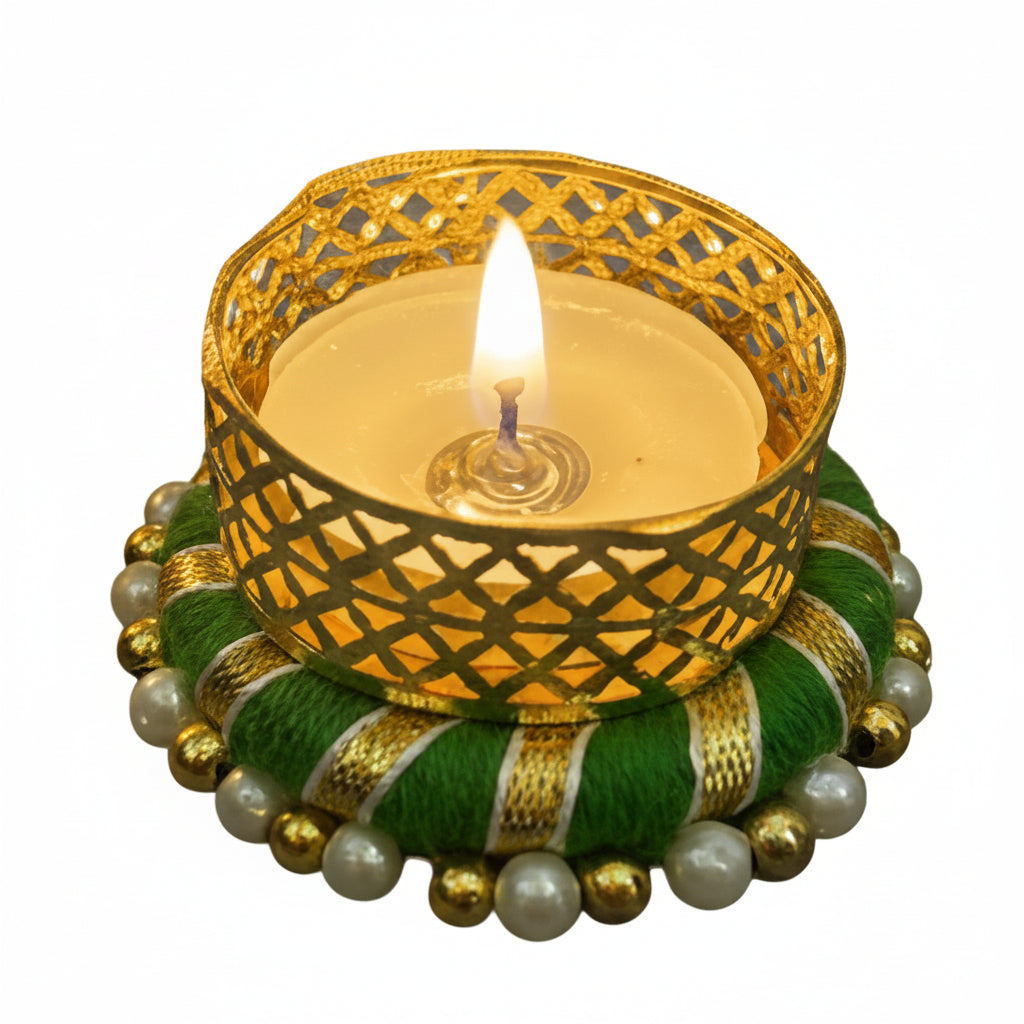CD686- Floral Candle Holder