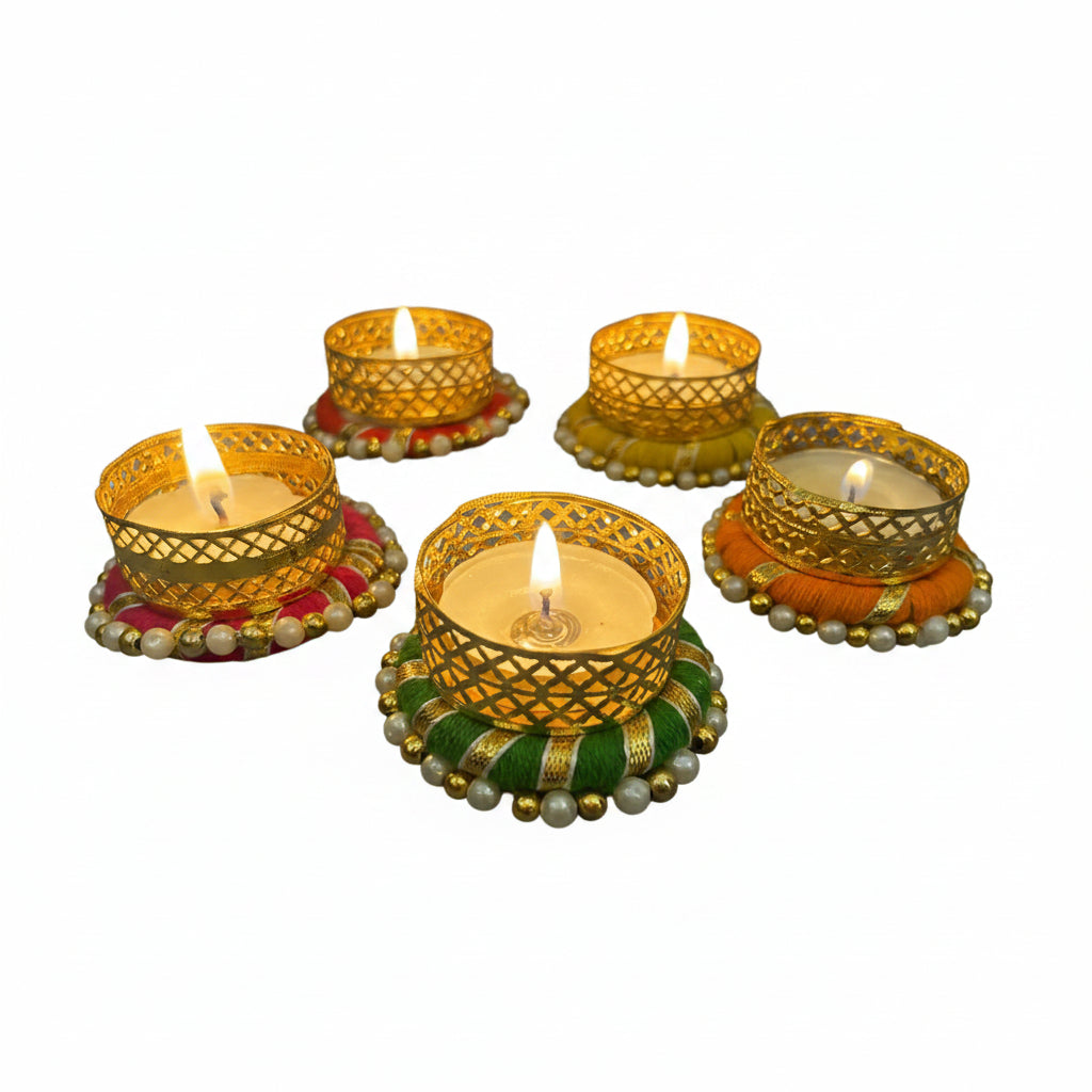 CD686- Floral Candle Holder