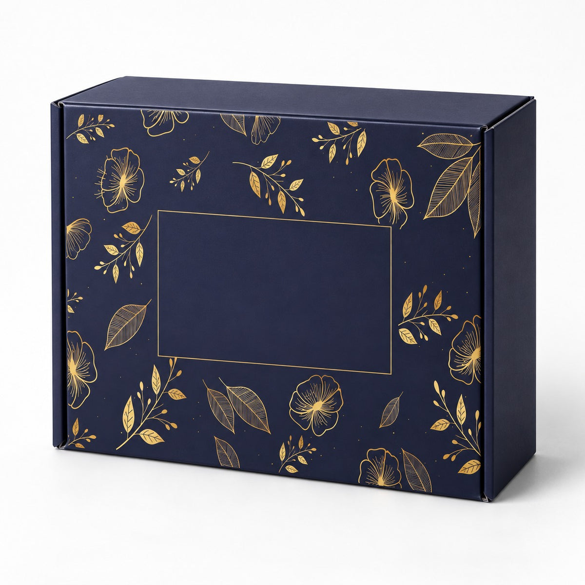 PB103- Customized Gold Foiling Corrugated Front Tuck-In Box