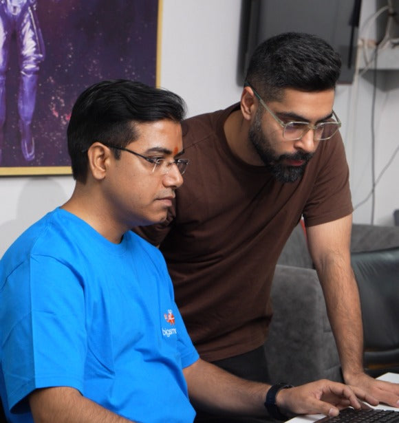 Bigsmall team discussing a corporate gifting project