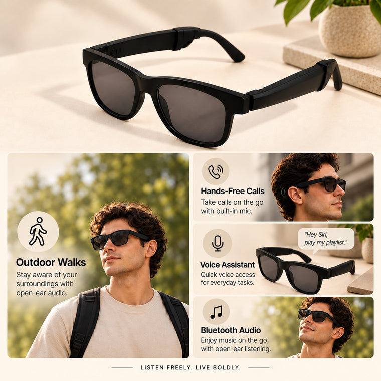OG54- Bigsmall ShadeSync Audio Bluetooth Smart Sunglasses