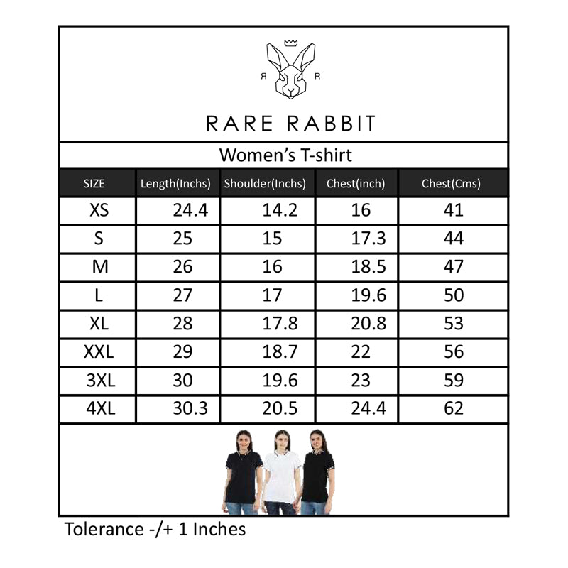 BST26- Rare Rabbit Women's Vintage Charm Polo T-Shirt