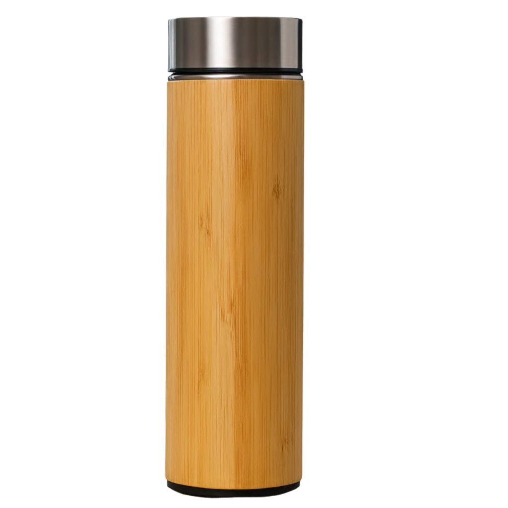 BSDW104- Wood Bamboo Flask